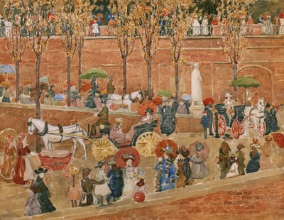 Pincian Hill, Rome by Maurice Brazil Prendergast